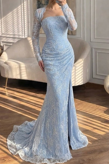 Lace Mermaid Evening Dress with Matching Bolero