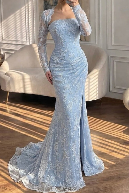 Lace Mermaid Evening Dress with Matching Bolero