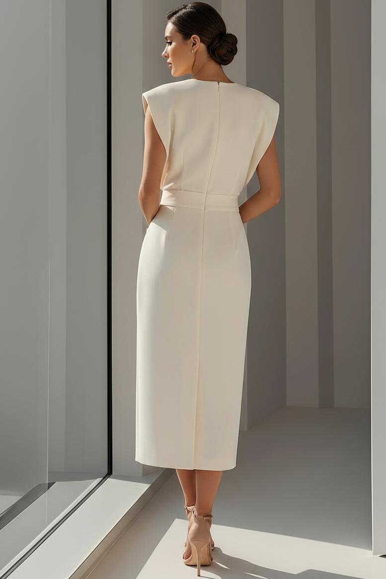 Elegant Sleeveless Top and Midi Skirt Set
