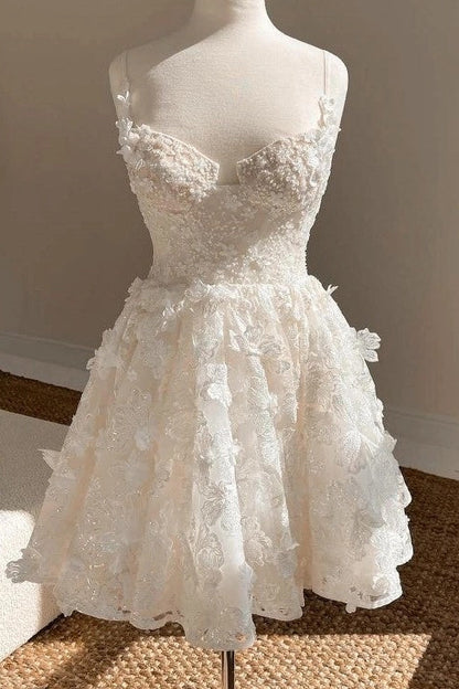 3D Floral Corset A-Line Mini Dress
