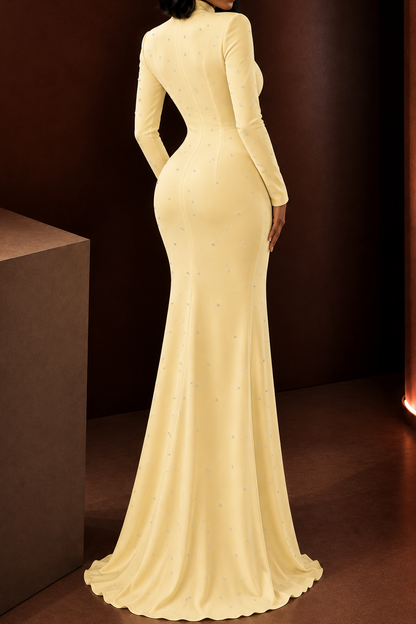 Cutout Bolero Collar Mermaid Evening Gown
