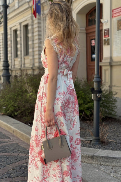 Sleeveless Floral A-Line Dress