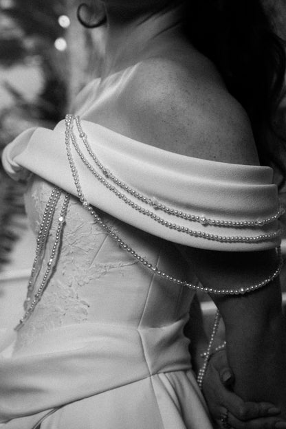 Off-Shoulder Ball Gown Wedding Dress