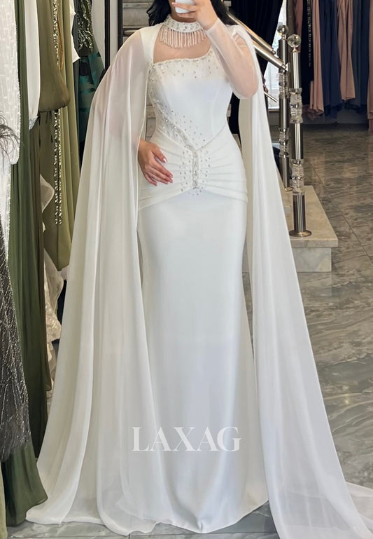 فستان سهرة حورية البحر من التول والساتان، بدون أكمام، بدون أكمام، بدون أكمام، مع قفازات، بدون أكمام، بدون أكمام، بدون أكمام، بدون أكمام، مع قفازات