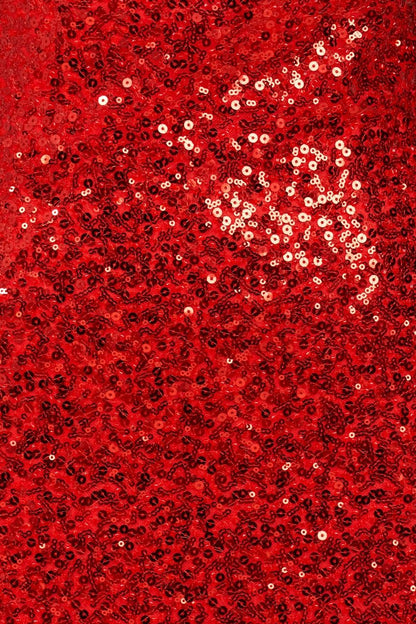 Asymmetrical-Neck Sleeveless Party Gowns One-Strap Fully Sequined Satin Mermaid Prom Dress with Slit