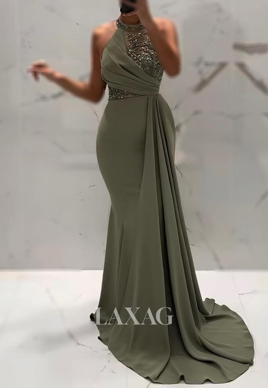 فستان سهرة حورية البحر من التول والساتان، بدون أكمام، بدون أكمام، بدون أكمام، مع قفازات، بدون أكمام، بدون أكمام، بدون أكمام، بدون أكمام، مع قفازات