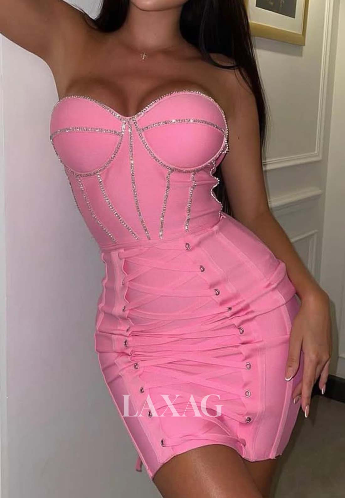 Off-Shoulder Sweetheart Sleeveless Sequined Satin Short Mermaid Party Homecoming Dress